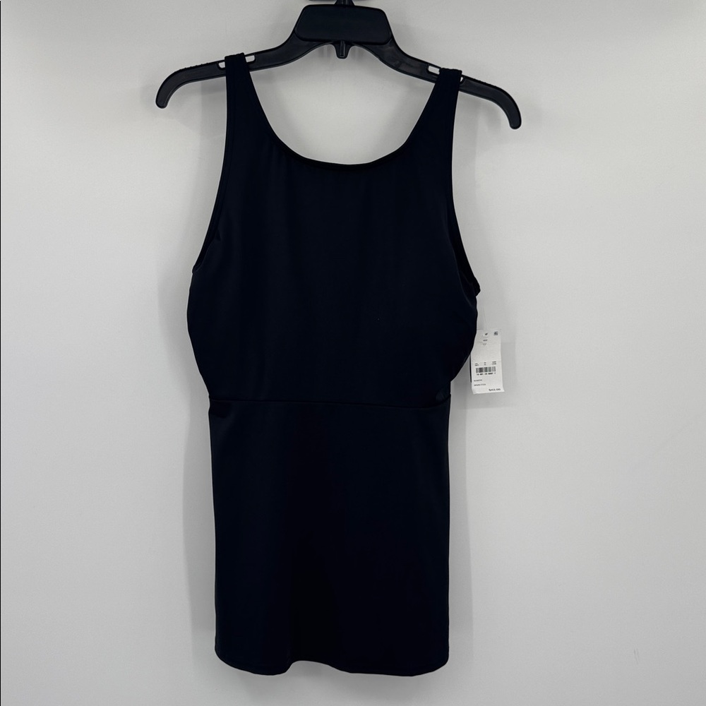 Lands' End NWT Black Flutter High Neck UPF 50 Tankini Top Medium (10-12) - Picture 3 of 9